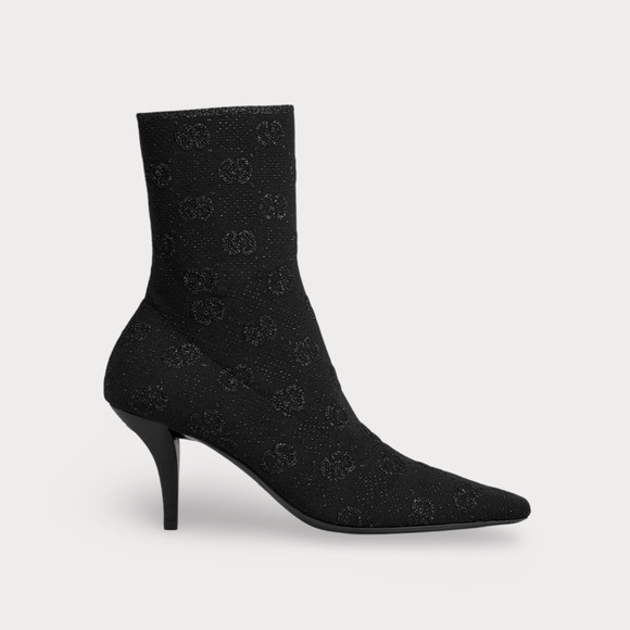 Gucci Jersey Knit GG Monogram Ankle Boot - Women’s 7 - Picture 1 of 8